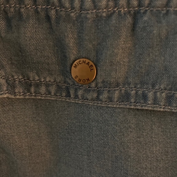 Michael Kors Chambray Shirt Dress - Picture 3 of 4